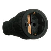 Розетка штепсельная Svet одинарная с заземлением IP20 черная Розетка штепсельная Svet одинарная с заземлением IP20 черная