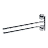 Полотенцедержатель Fora Long 385 мм двойной поворотный на шуруп силумин хром (L022/1251) Полотенцедержатель Fora Long 385 мм двойной поворотный на шуруп силумин хром (L022/1251)