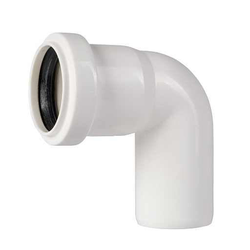 Отвод Ostendorf НТВ d40 мм 87° пластиковый белый для внутренней канализации (559390)