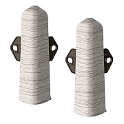 Угол наружный Деконика 100 мм ясень серый Г-профиль (2 шт.)