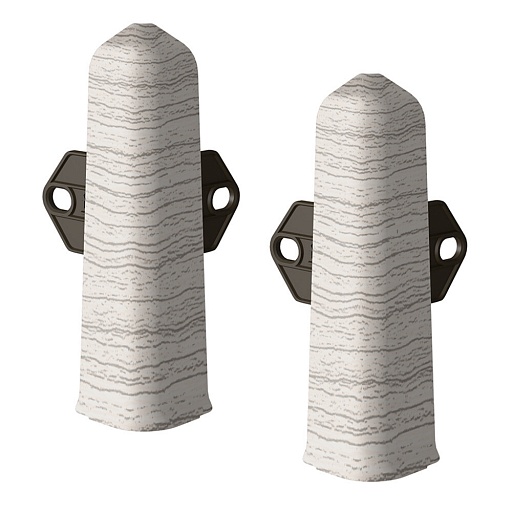 Угол наружный Деконика 100 мм ясень серый Г-профиль (2 шт.)