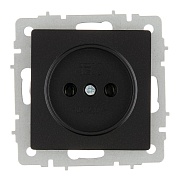 Розетка IEK Brite РС10-1-0-БрЧ встраиваемая черная (BR-R10-10-K02)