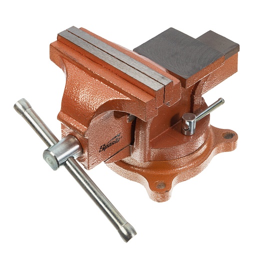 Тиски слесарные Sparta поворотные с наковальней 125 мм (186255) Тиски слесарные Sparta поворотные с наковальней 125 мм (186255)