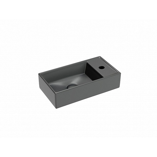 Раковина Ceramicanova Element 40 см подвесная темный антрацит (CN6051LMDH)