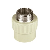 Муфта полипропиленовая Valfex 20 мм х 3/4 НР(ш) серая (10130120Г) Муфта полипропиленовая Valfex 20 мм х 3/4 НР(ш) серая (10130120Г)