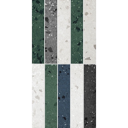 Плитка облицовочная Керамин Морена цветной декор микс 600x300x8,5 мм (11 шт.=1,98 кв.м)