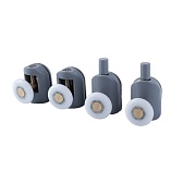 Комплект роликов для двери Iddis Optima Home d23 мм стекло 4 мм одинарные эксцентриковые серые