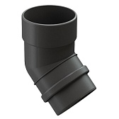 Колено трубы Docke Lux пластиковое d100 мм 45° графитовый серый RAL 7024 Колено трубы Docke Lux пластиковое d100 мм 45° графитовый серый RAL 7024