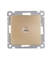 Розетка компьютерная HEGEL Master РСК-400-07 скрытая установка золото один модуль RJ45 Розетка компьютерная HEGEL Master РСК-400-07 скрытая установка золото один модуль RJ45