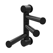 Полотенцедержатель WasserKraft Elbe K-7200 120 мм тройной поворотный на шуруп металл черный (K-1053B) Полотенцедержатель WasserKraft Elbe K-7200 120 мм тройной поворотный на шуруп металл черный (K-1053B)