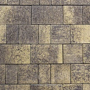 Плитка тротуарная разноразмерная Старый город Листопад (546 шт=14,17 м.кв) янтарь бетонная Выбор