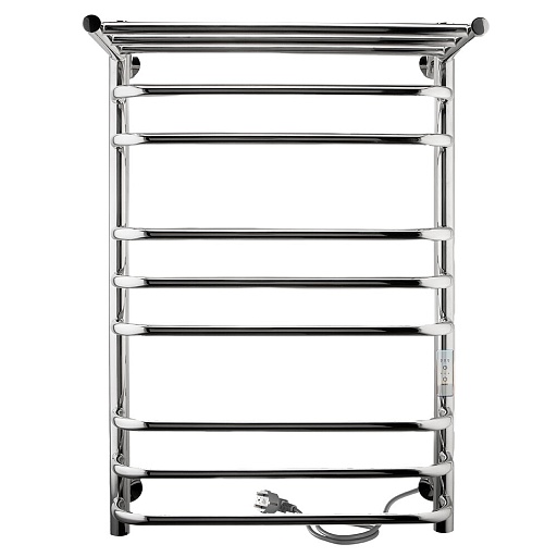 Полотенцесушитель электрический Indigo Brace Lux с полкой 700х432 мм 180 Вт с терморегулятором хром