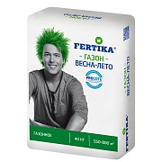 Удобрение минеральное сухое для газона гранулированное Весна-лето Fertika 40 кг Удобрение минеральное сухое для газона гранулированное Весна-лето Fertika 40 кг