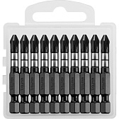 Бита Kraftool Impact (26191-2-50-S10) PH2 50 мм ударная (10 шт.)