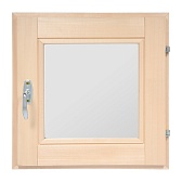 Окно деревянное 600х600х70 мм 1 створка поворотная