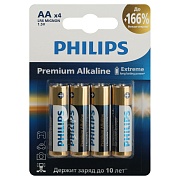 Батарейка Philips Premium (Б0062753) АА пальчиковая LR6 1,5 В (4 шт.)