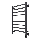 Полотенцесушитель электрический Terminus Ватикан П8 800х530 мм 115 Вт с терморегулятором черный