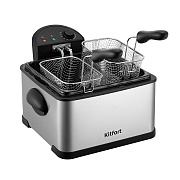Фритюрница Kitfort КТ-6539 серая/черная Фритюрница Kitfort КТ-6539 серая/черная