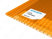 Сотовый поликарбонат SOTALIGHT 8 мм оранжевый