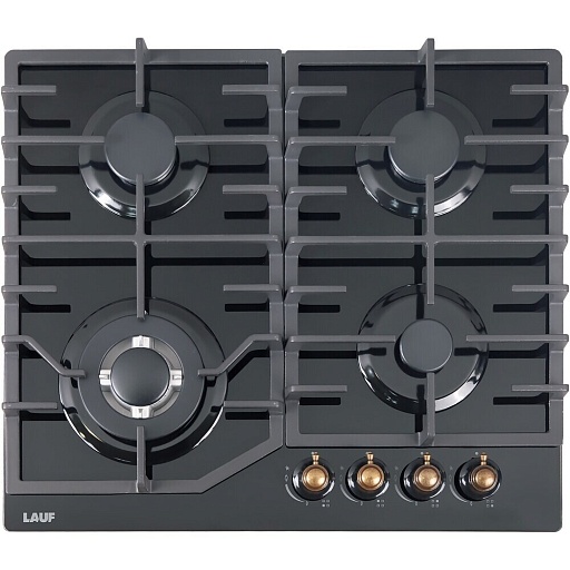 Варочная панель газовая Lauf PG-620BL classic 4 конфорки черная