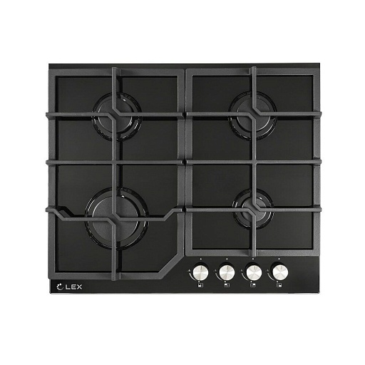 Варочная панель газовая Lex GVG 642 4 конфорки черная Варочная панель газовая Lex GVG 642 4 конфорки черная