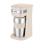 Кофеварка капельная Kitfort КТ-7317 бежевая
