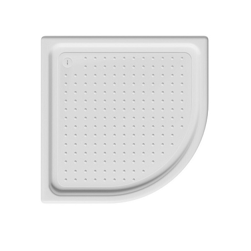 Поддон Abber акриловый 80х80х13 см полукруг белый низкий (AD3A080)