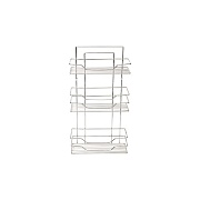 Полка для ванной Primanova трехъярусная 245х500х155 мм металл хром (D-05225)