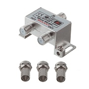 ТВ делитель Rexant 2 F-выхода +3 F-разъема (05-6101) ТВ делитель Rexant 2 F-выхода +3 F-разъема (05-6101)