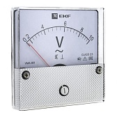 Вольтметр аналоговый EKF PROxima VMA-801 80х80 мм 500 В IP20 пластиковый белый (vma-801-500) Вольтметр аналоговый EKF PROxima VMA-801 80х80 мм 500 В IP20 пластиковый белый (vma-801-500)