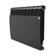 Радиатор биметаллический Royal Thermo BiLiner B 500 мм 10 секций 1" боковое подключение черный Радиатор биметаллический Royal Thermo BiLiner B 500 мм 10 секций 1" боковое подключение черный