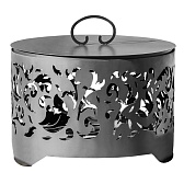 Чаша костровая Узор 500 мм плоское дно 4 ножки