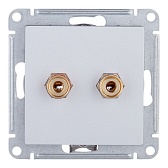 Розетка аудио Systeme Electric AtlasDesign встраиваемая алюминий (ATN000387)