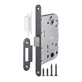 Замок врезной Fuaro Plastic P96WC-50 для межкомнатной двери под фиксатор графит Замок врезной Fuaro Plastic P96WC-50 для межкомнатной двери под фиксатор графит