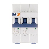 Автоматический выключатель модульный КЭАЗ OptiDin 3P 50А тип C 6 кА 380 В (260800)