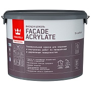 Краска фасадная Tikkurila Facade Acrylate база C бесцветная 9 л