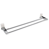 Полотенцедержатель WasserKraft Leine K-5000 White 635 мм двойной на шуруп пластик/металл хром (K-5040W)
