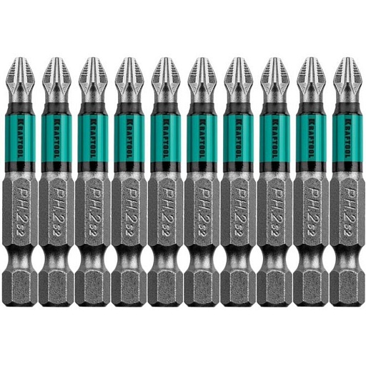 Бита Kraftool OPTIMUM (26122-2-50-10) PH2 магнитная 50 мм (10 шт.)