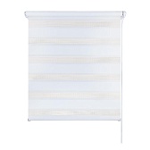 Рулонная штора день-ночь 140х160 см Legrand снежно-белая