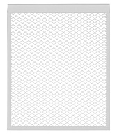 Экран декоративный металлический Evecs ДМЭР 610х490 мм белый 5-ти секционный