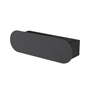 Вешалка для ванной Flow Round 3 крючка на шуруп металл черная (Fl-ro-hook30-ч)