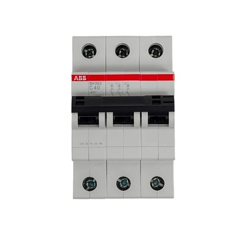 Автоматический выключатель модульный ABB SH203 3P 40А тип C 6 кА 400 В (2CDS213001R0404) Автоматический выключатель модульный ABB SH203 3P 40А тип C 6 кА 400 В (2CDS213001R0404)