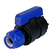 Кран шаровой ПНД Valfex компрессионный переходной 20х3/4 ВР(г)