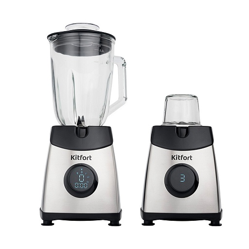 Блендер стационарный Kitfort КТ-1394 500 Вт 1,5 л черный/серебристый Блендер стационарный Kitfort КТ-1394 500 Вт 1,5 л черный/серебристый