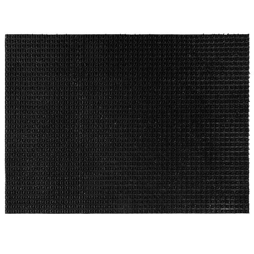 Коврик придверный щетинистый Альфа-Стиль 45х60 см грязезащитный черный