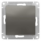Выключатель Systeme Electric AtlasDesign одноклавишный встраиваемый сталь (ATN000921)