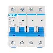 Автоматический выключатель модульный Chint NXB-63S 4P 20А тип C 4,5 кА 400 В (296906) Автоматический выключатель модульный Chint NXB-63S 4P 20А тип C 4,5 кА 400 В (296906)