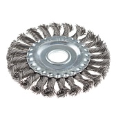 Корщетка для УШМ Практика витая жесткая радиальная d125x22,2 мм