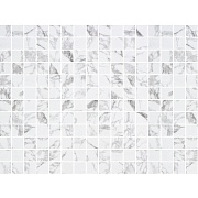 Мозаика Lavelly Smalta мрамор белый стеклянная 467х311х4,5 мм матовая