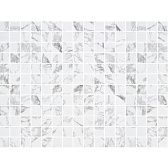 Мозаика Lavelly Smalta мрамор белый стеклянная 467х311х4,5 мм матовая